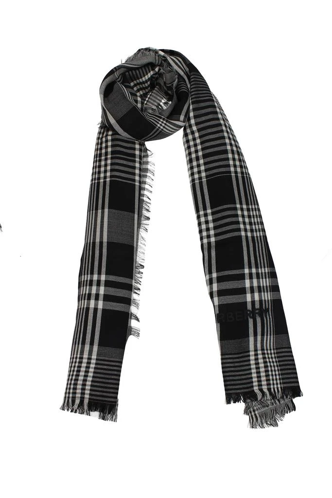 商品Burberry|Scarves Cashmere Black White,价格¥3471,第2张图片详细描述