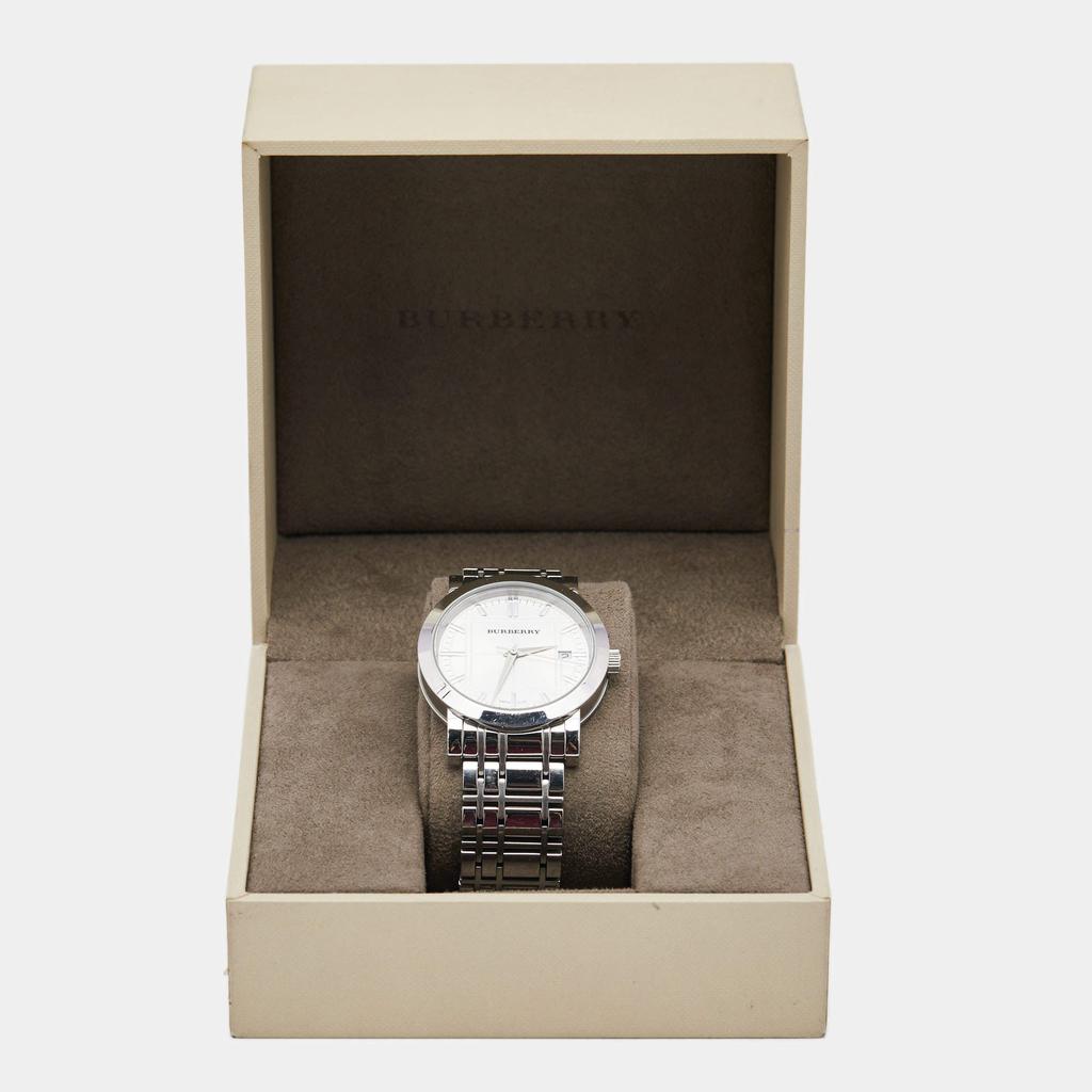 Burberry Silver Stainless Steel Heritage BU1350 Men's Wristwatch 38 mm商品第10张图片规格展示