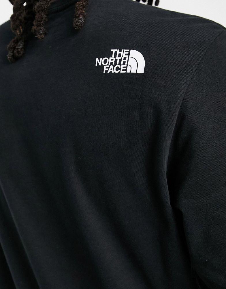The North Face Fine long sleeve t-shirt in black商品第4张图片规格展示