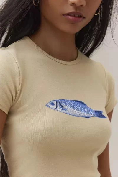 商品BDG|BDG Fish Baby Tee,价格¥220,第2张图片详细描述