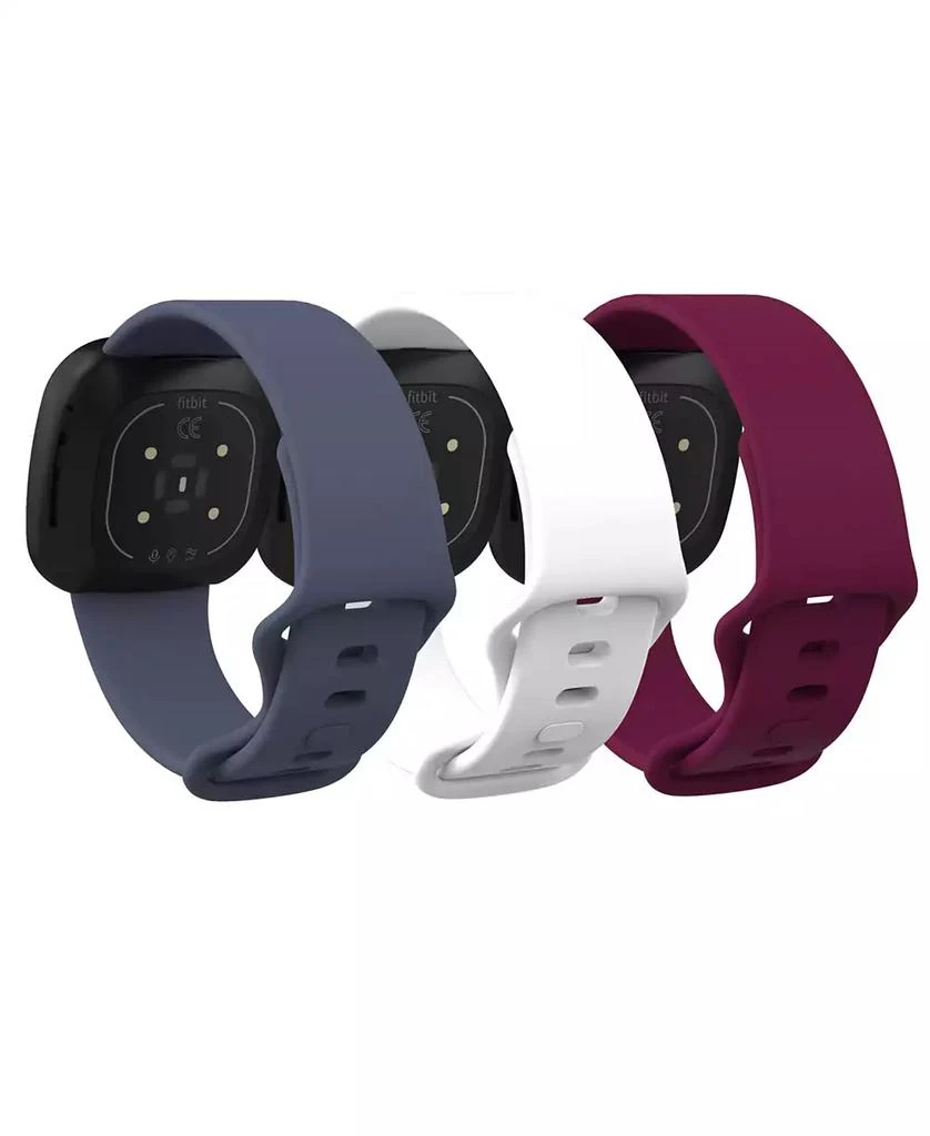 商品Posh Tech|Men's and Women's Resin 3 Pack for Fitbit Sense Versa 3,价格¥180,第2张图片详细描述