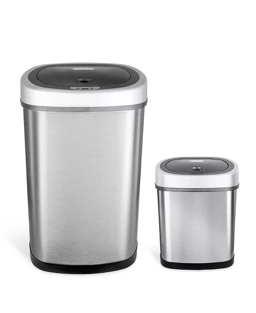 商品NINE STARS GROUP USA INC|Rectangular Motion Sensor Trash Can Combination Set,价格¥853,第1张图片