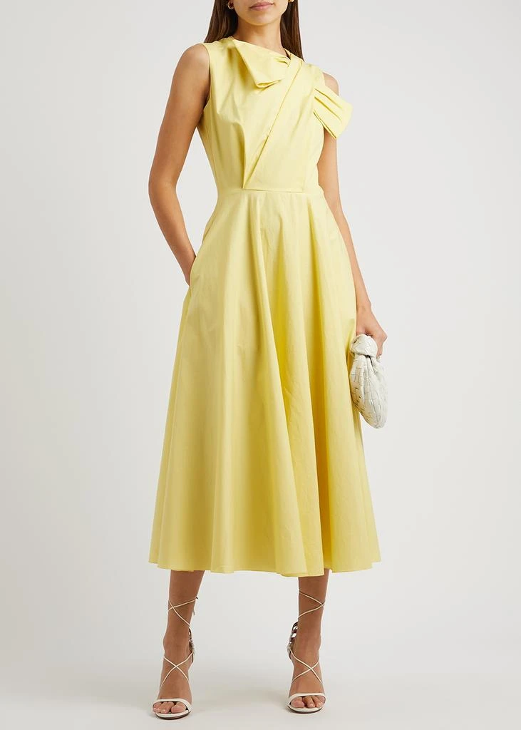 商品ROKSANDA|Brigette yellow cotton-poplin midi dress,价格¥2514,第4张图片详细描述