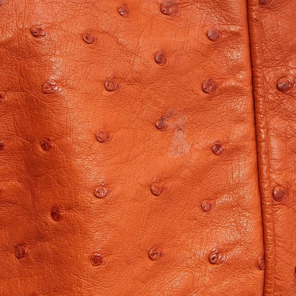 Prada Orange Ostrich Large Gardner's Tote 商品