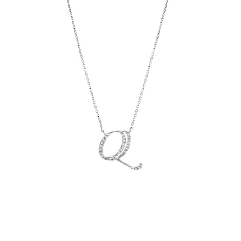 商品Monary|Diamond Script Intial Necklace (Wg/ 16+2"),价格¥3155,第1张图片