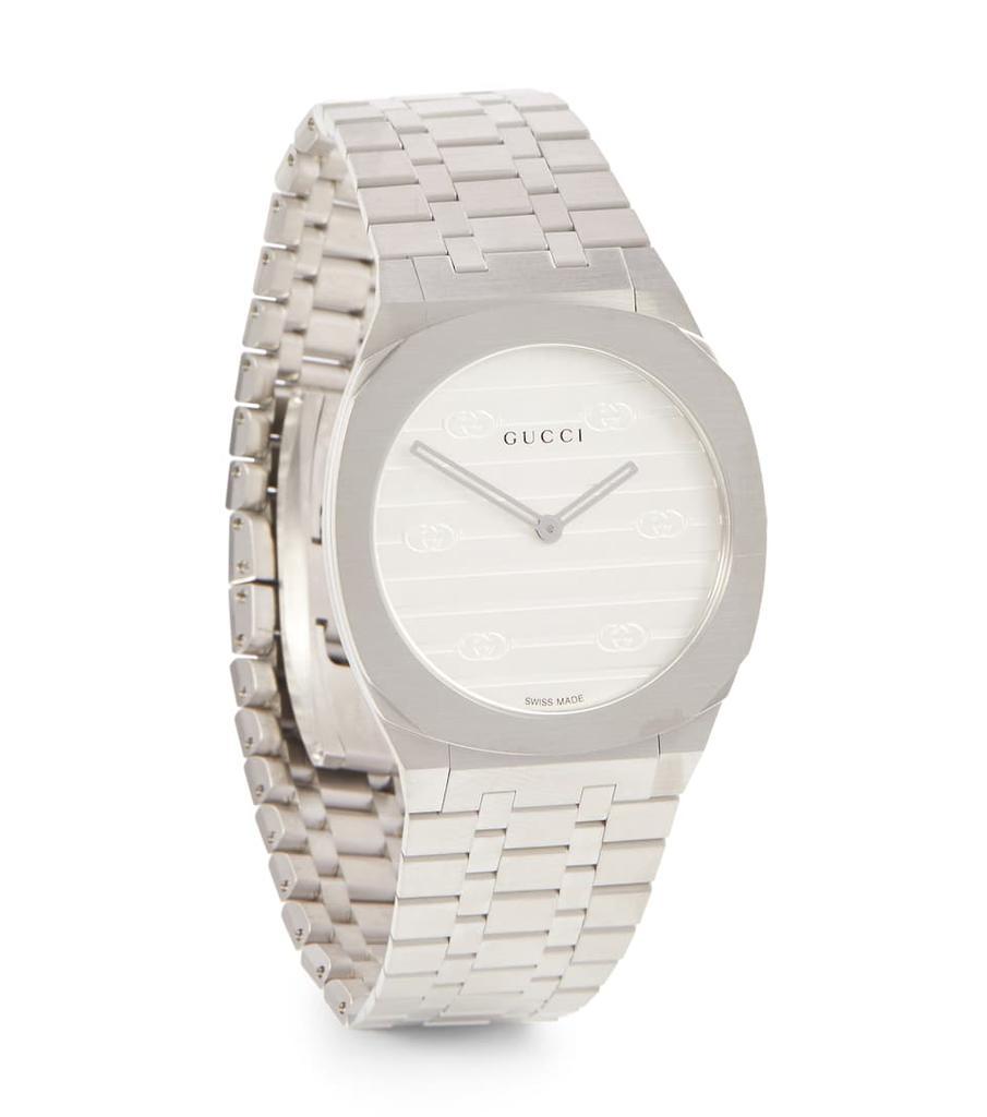商品Gucci|25H 30毫米不锈钢手表,价格¥11429,第1张图片