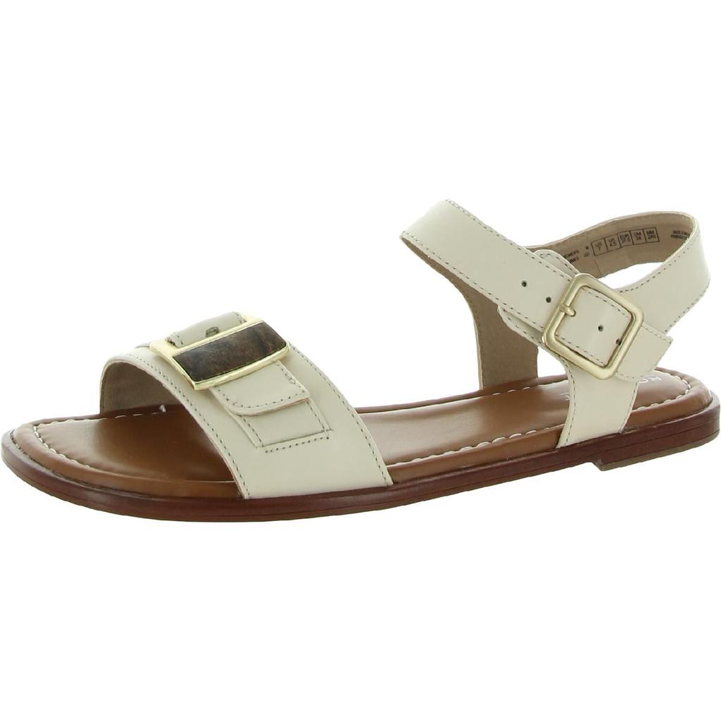 Rockport Womens TM Zadie Buckle Leather Ankle Strap Flats商品第1张图片规格展示