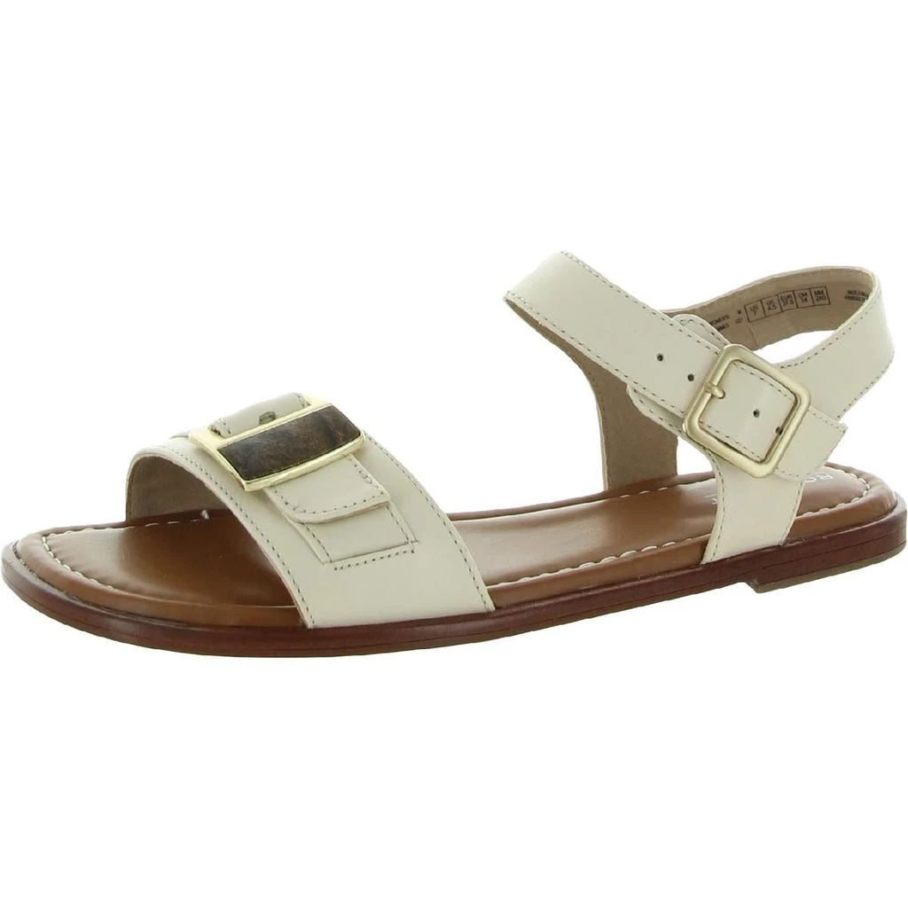 商品Rockport|Rockport Womens TM Zadie Buckle Leather Ankle Strap Flats,价格¥108,第1张图片