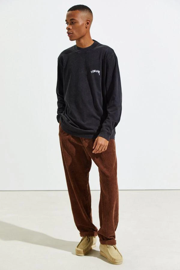 商品STUSSY|Stussy Big Stock Logo Mock Neck Long Sleeve Tee 卫衣,价格¥265,第2张图片详细描述