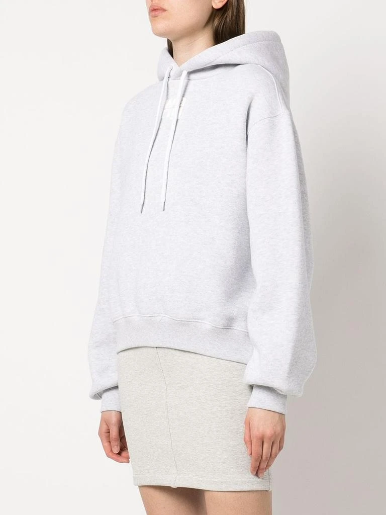 商品Alexander Wang|T BY ALEXANDER WANG WOMEN PUFF LOGO HOODIE IN STRUCTURED TERRY,价格¥1444,第1张图片