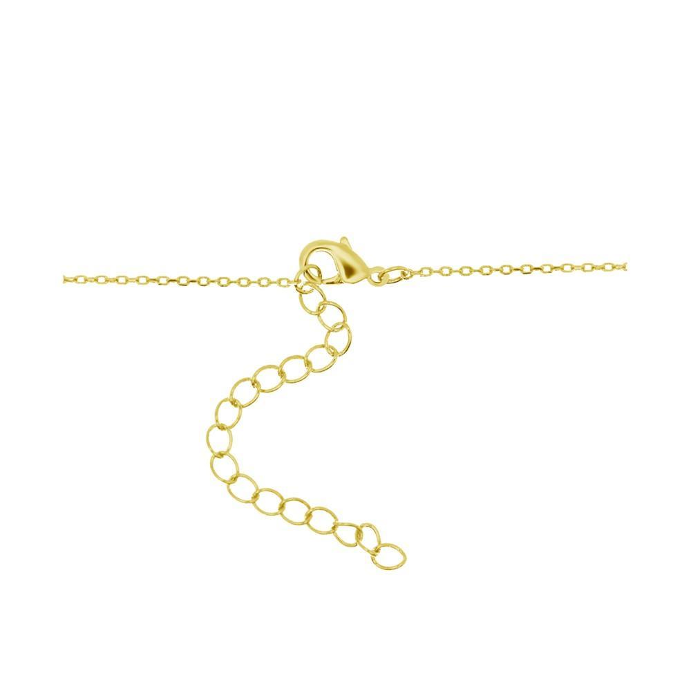 商品Essentials|Cubic Zirconia Rectangle Halo Pendant Necklace, 16" + 2" extender in Silver or Gold Plate,价格¥149,第5张图片详细描述