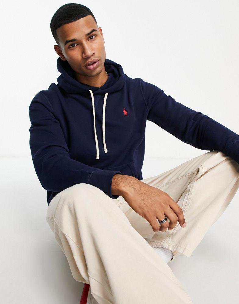 商品Ralph Lauren|Polo Ralph Lauren icon logo fleece hoodie in navy,价格¥1409,第6张图片详细描述