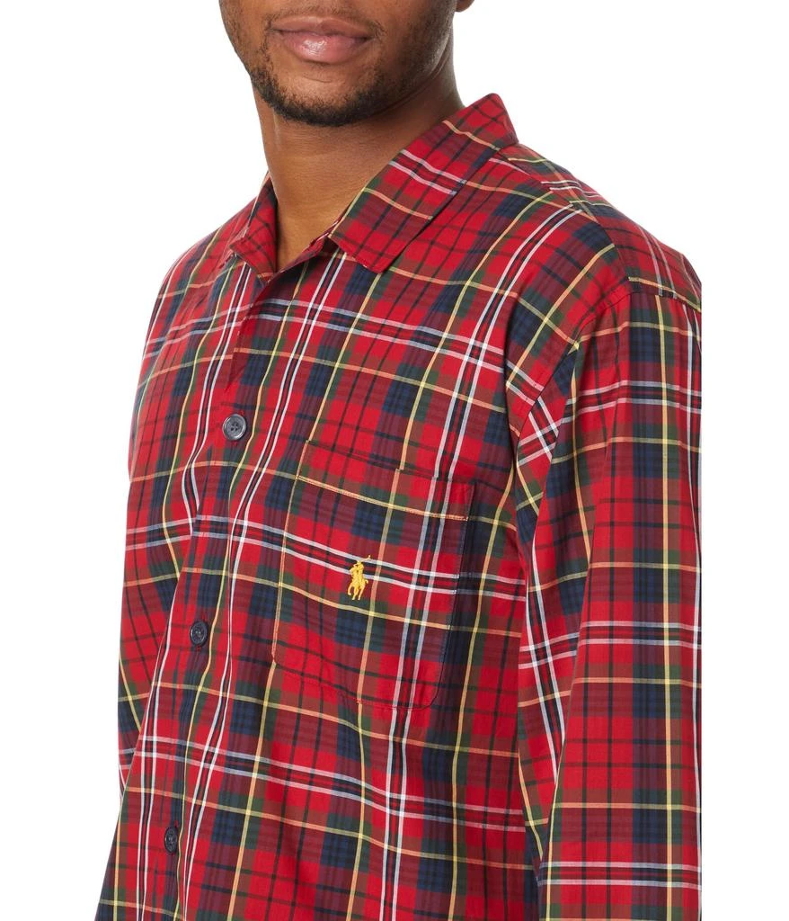商品Ralph Lauren|Hanging Yarn-Dye Woven Long Sleeve PJ Top,价格¥137,第3张图片详细描述