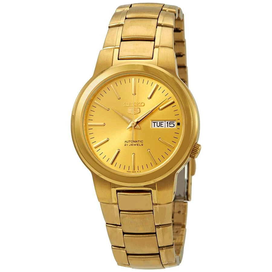 商品Seiko|Series 5 Automatic Gold Dial Men's Watch SNKA10,价格¥1104,第1张图片