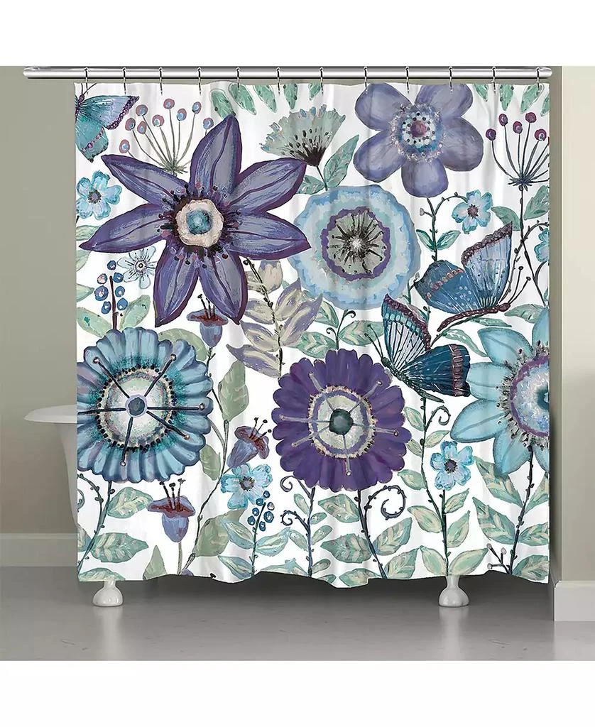商品Laural Home|Dream Butterfly Garden Shower Curtain, 71" x 72",价格¥773,第2张图片详细描述