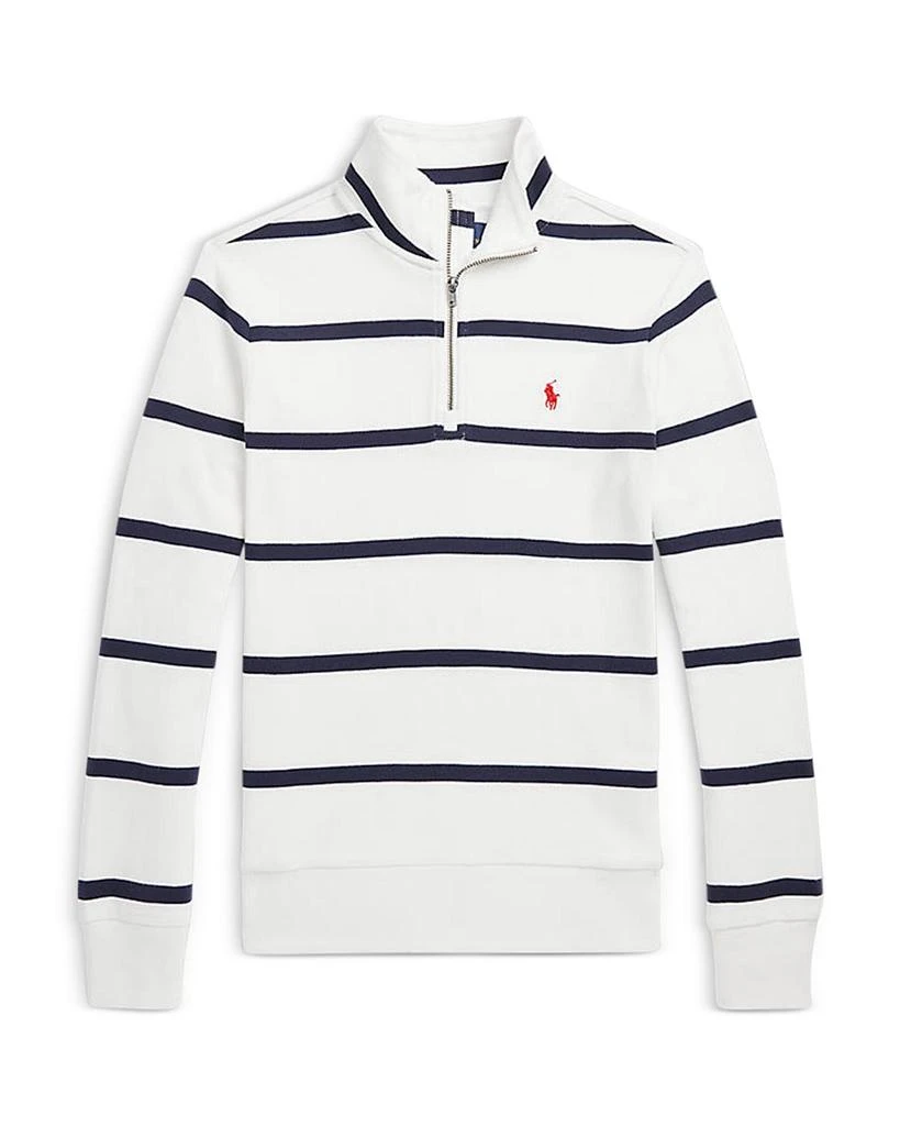 商品Ralph Lauren|Boys' Striped Interlock Pullover - Little Kid, Big Kid,价格¥224,第1张图片详细描述