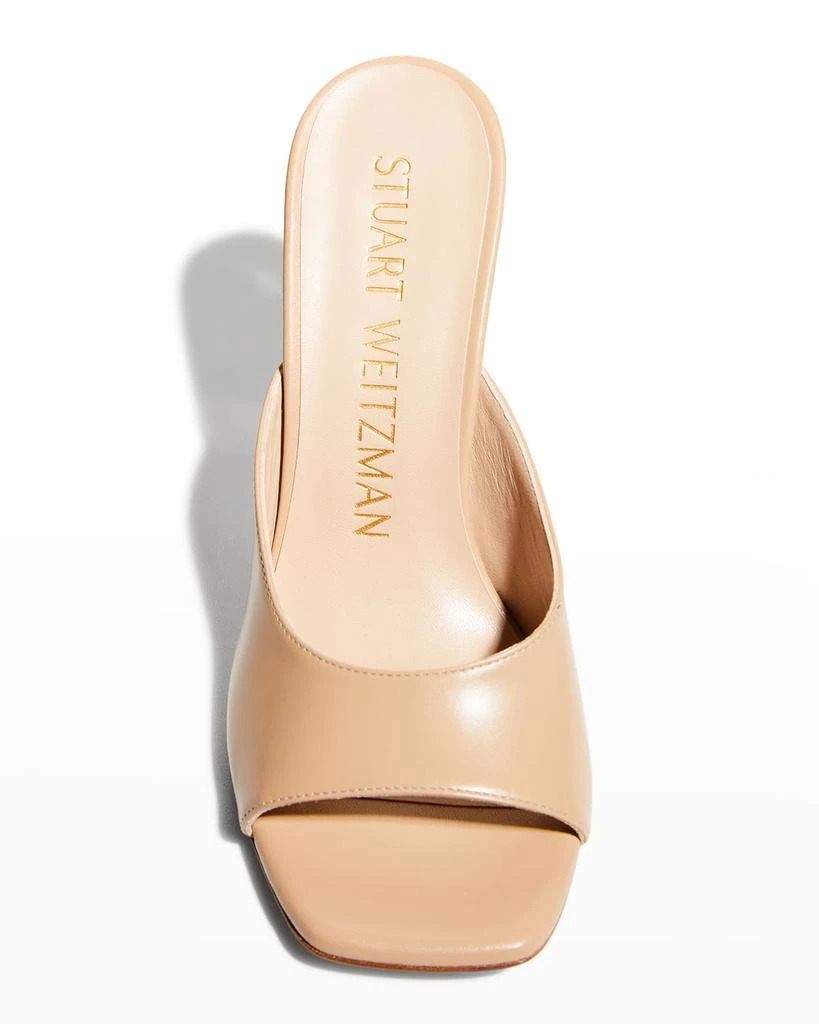 商品Stuart Weitzman|Tia Transparent Wedge Slide Sandals,价格¥3641,第5张图片详细描述