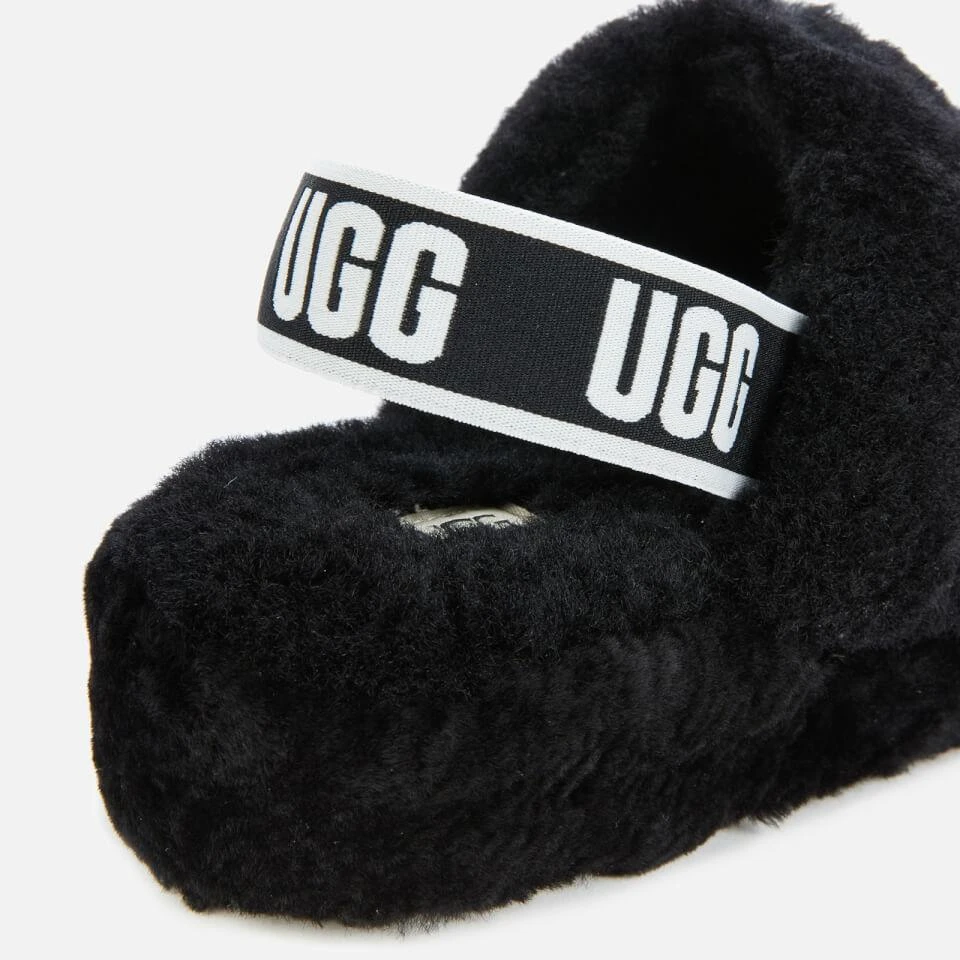 商品UGG|UGG WOMEN'S FLUFF YEAH SLIPPERS - BLACK,价格¥577,第4张图片详细描述