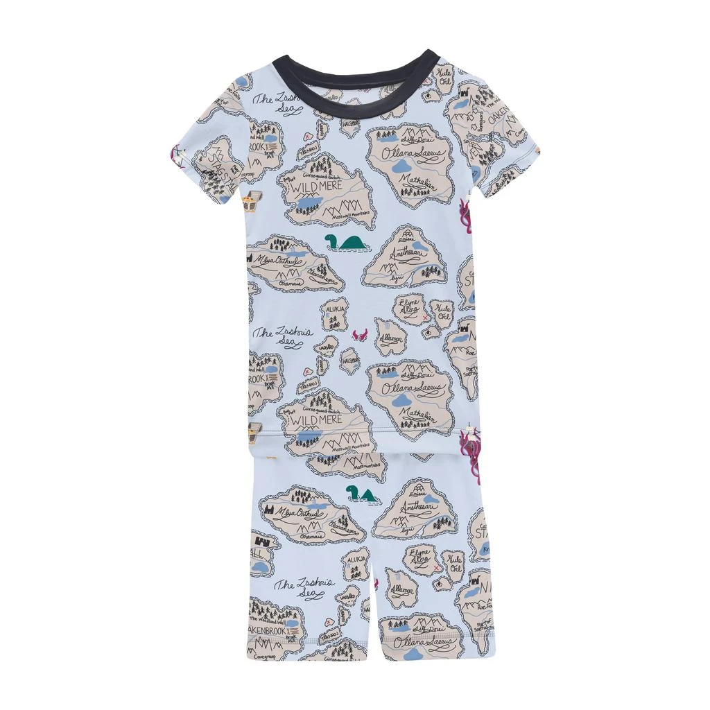 商品KicKee Pants|Print Short Sleeve Pajama Set with Shorts (Toddler/Little Kid/Big Kid),价格¥273,第1张图片