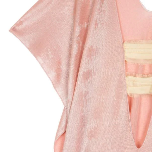 商品[二手商品] ROLAND MOURET|Roland Mouret Pink Metallic Stretch Top S,价格¥913,第5张图片详细描述