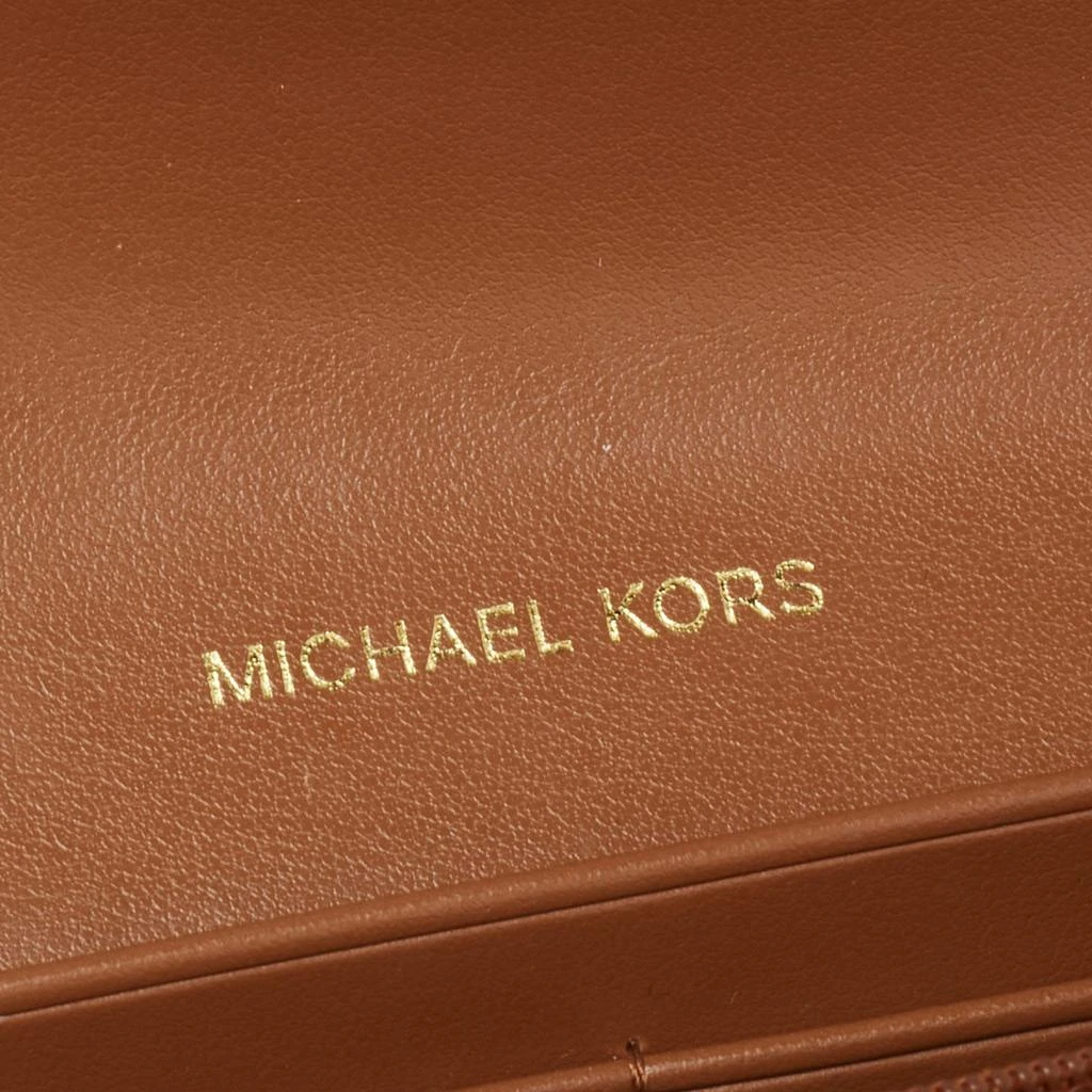 MICHAEL Michael Kors Brown Signature Coated Canvas And Leather Wallet on Chain 商品