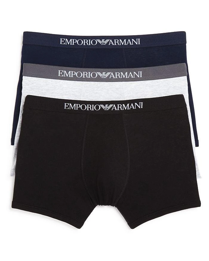 商品Emporio Armani|纯棉平脚内裤 - 三件装,价格¥423,第1张图片