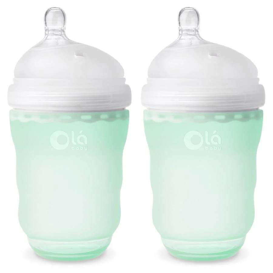 商品Olababy|Gentle Bottle Silicone Wide Mouth Baby Bottle 8 oz,价格¥61,第1张图片