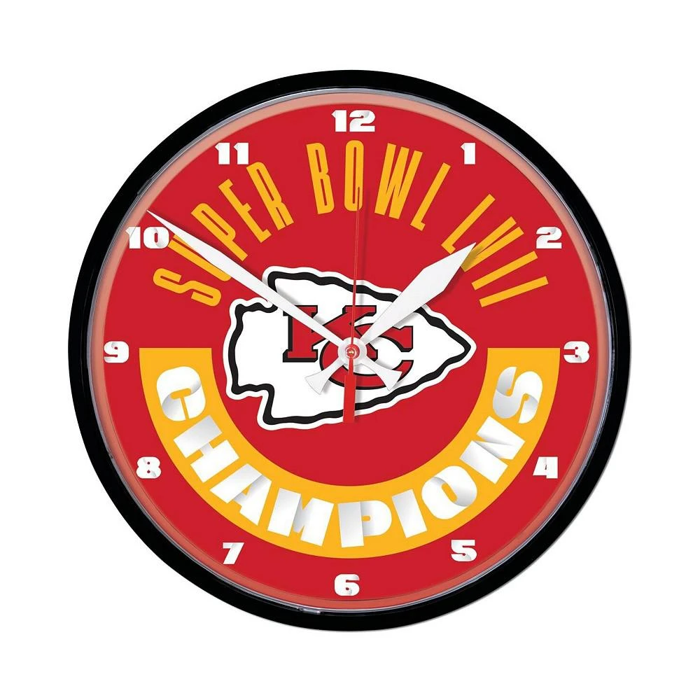 商品Wincraft|Kansas City Chiefs Super Bowl LVII Champions 12.75" Round Wall Clock,价格¥246,第1张图片