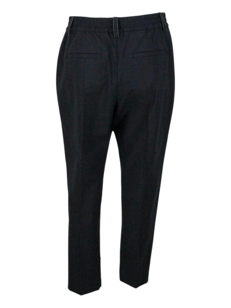 商品Brunello Cucinelli|Brunello Cucinelli High-Waist Tapered Pants,价格¥4817,第2张图片详细描述