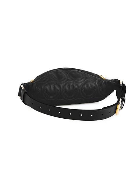 商品Moschino|Smiley-Embossed Leather Belt Bag,价格¥6548,第6张图片详细描述