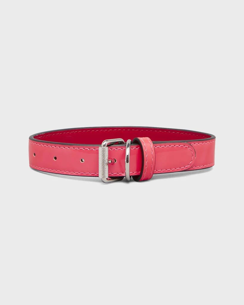 商品Christian Louboutin|Loubicollar Patent Leather & Gomme Dog Collar, Small,价格¥948,第1张图片
