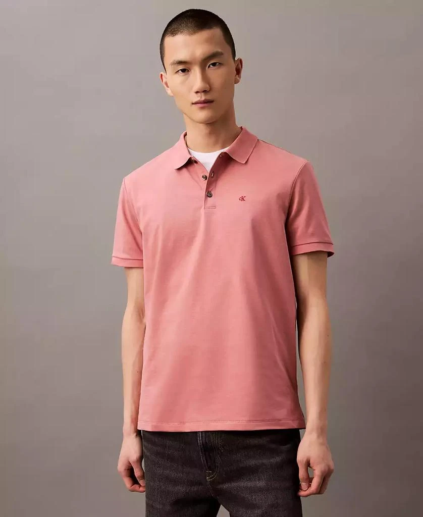 商品[国内直发] Calvin Klein|【瑕疵】男士运动修身光滑棉质 Polo 衫 多款配色,价格¥365,第1张图片