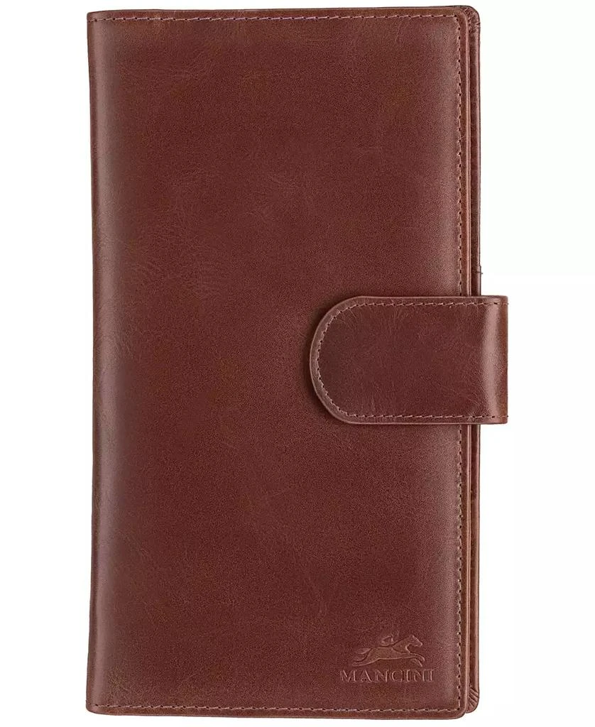 商品Mancini Leather Goods|Men's Casablanca Collection Classic Passport Holder and Travel Organizer,价格¥240,第1张图片