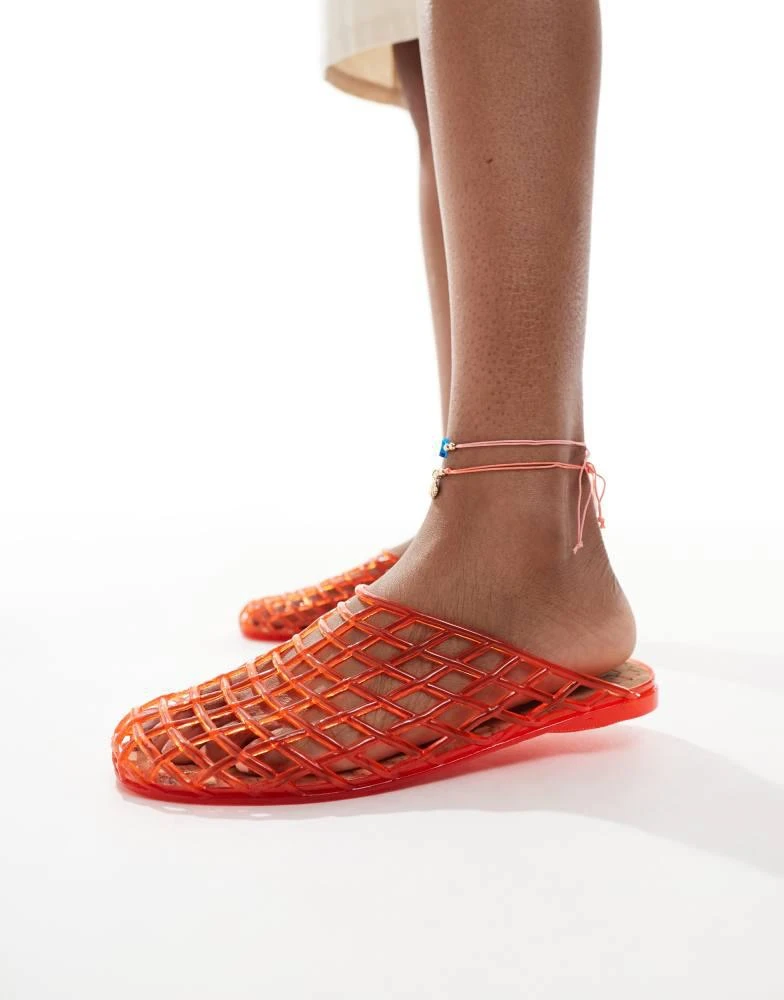商品Cotton:On|Cotton On Jade jelly mule in pink,价格¥196,第1张图片