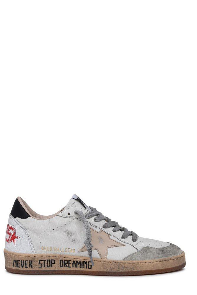 Golden Goose Deluxe Brand Star Patch Lace-Up Sneakers商品第1张图片规格展示