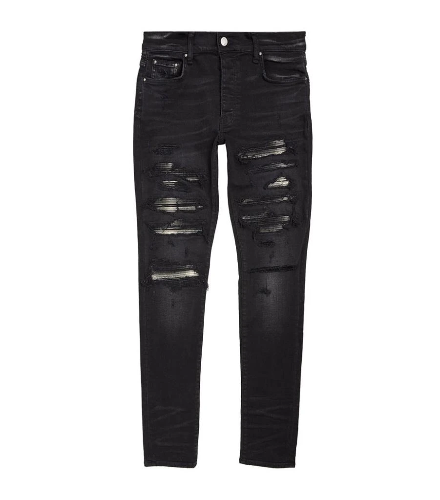 商品AMIRI|Plaid Thrasher Skinny Jeans,价格¥9649,第1张图片