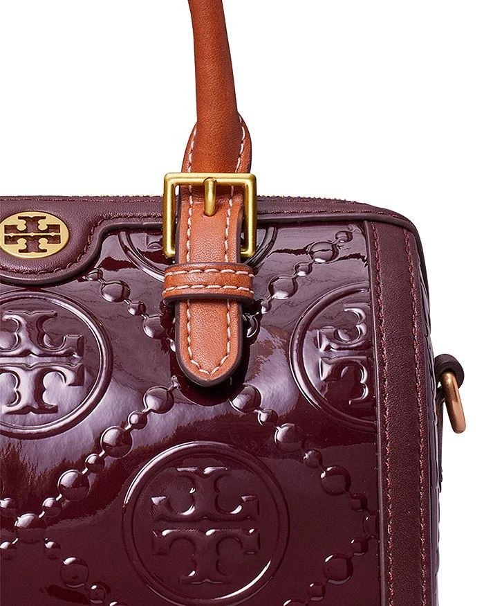 商品Tory Burch|T Monogram Patent Leather Embossed Mini Barrel Bag,价格¥3545,第5张图片详细描述