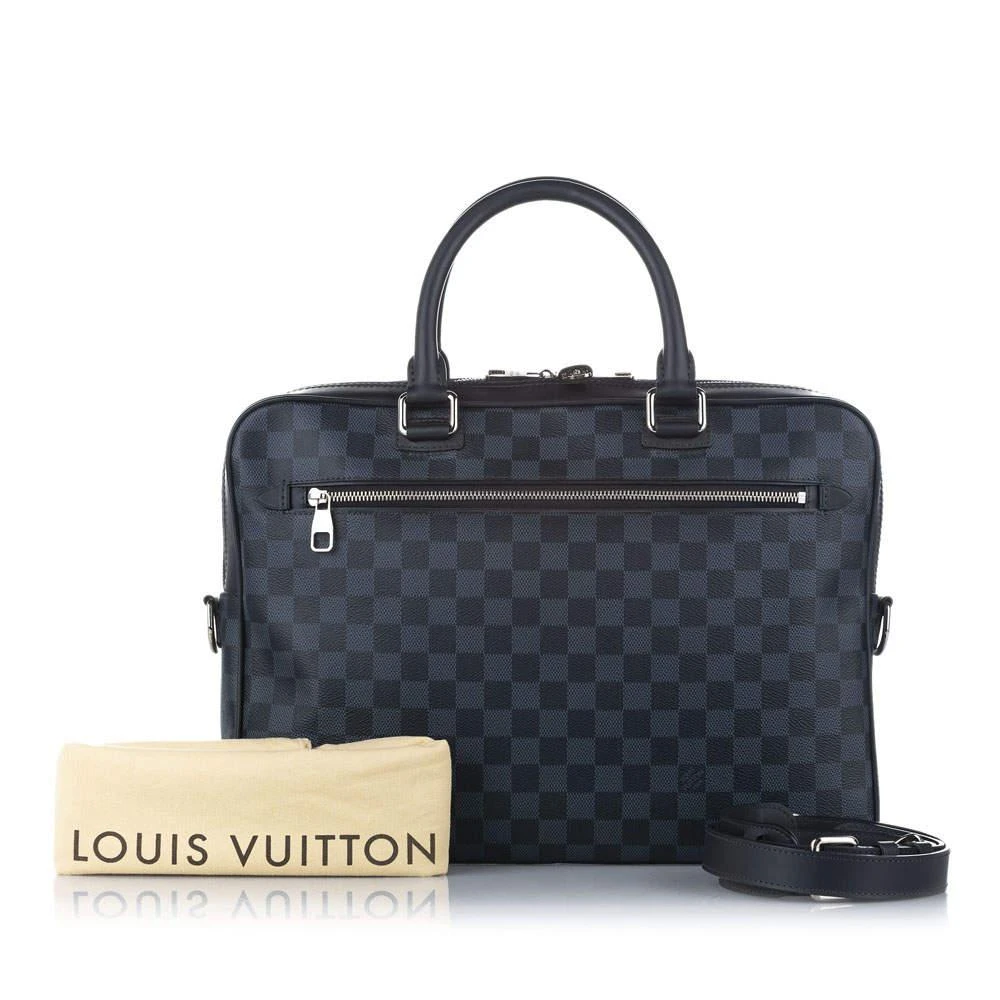 Louis Vuitton Black/Blue Damier Graphite Porte Documents Business MM 商品