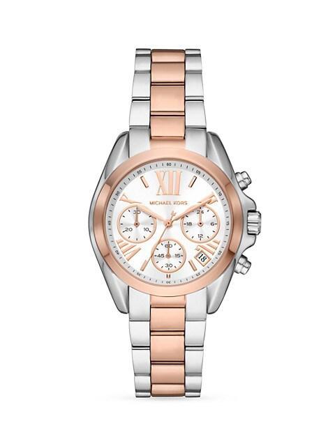 商品Michael Kors|Bradshaw Two-Tone Stainless Steel Chronograph Watch,价格¥2043,第1张图片