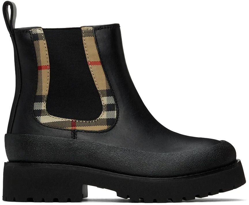 商品Burberry|Kids Black Rosie Chelsea Boots,价格¥1416,第1张图片