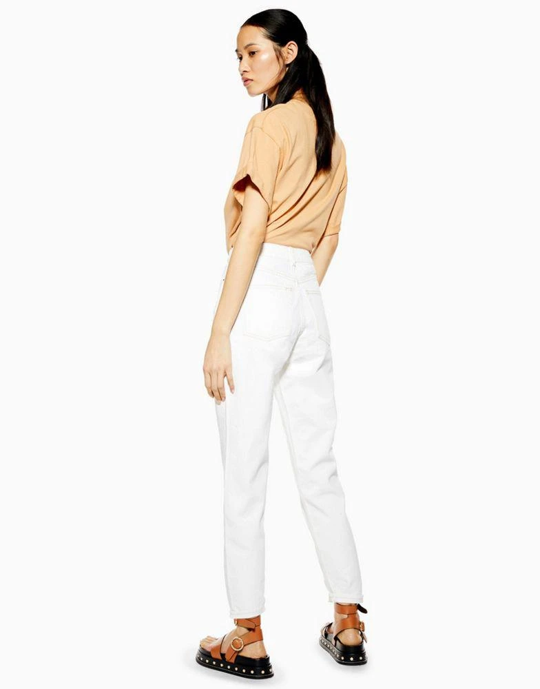商品Topshop|Topshop Original Mom jeans in off white  - WHITE,价格¥309,第2张图片详细描述