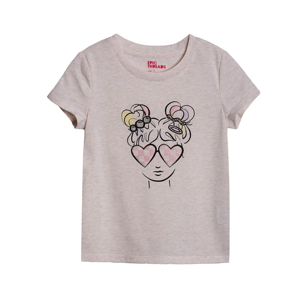 商品Epic Threads|Little Girls Cool Girl Graphic T-shirt, Created For Macy's,价格¥61,第1张图片