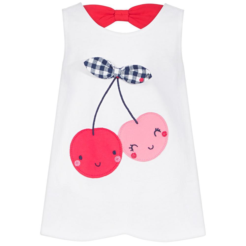 商品First Impressions|Baby Girls Cherries Cotton Tunic, Created for Macy's,价格¥25,第1张图片