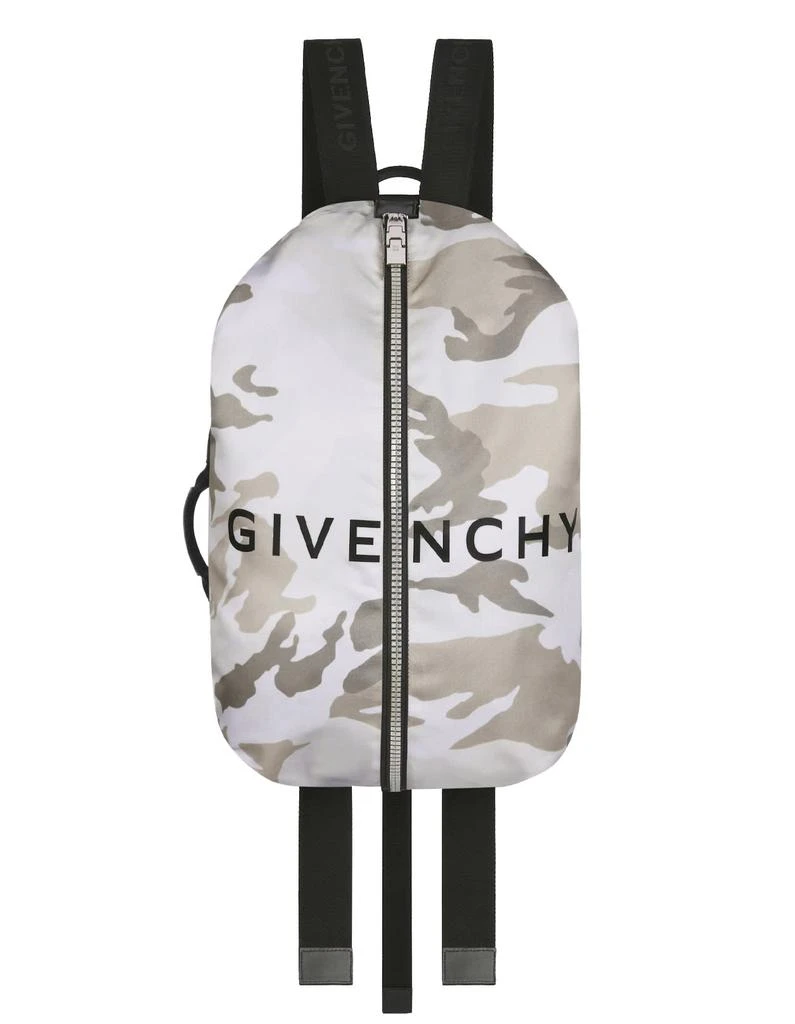 商品Givenchy|Man Adjustable G-zip Nylon Backpack With Camouflage Print,价格¥8885,第1张图片