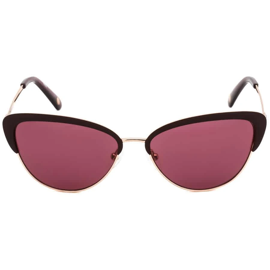 商品Nine West|Nine West Ladies Plum Cat Eye Sunglasses NW128S 515 56,价格¥225,第2张图片详细描述