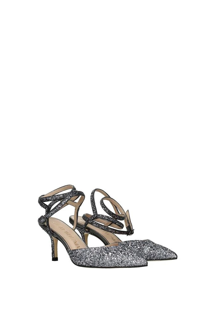 商品Stuart Weitzman|Sandals revel Glitter Silver,价格¥1314,第2张图片详细描述