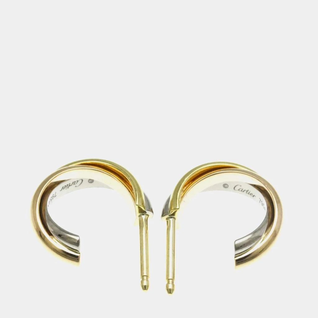 商品[二手商品] Cartier|Cartier 18K Yellow, Rose, White Gold Trinity Earring,价格¥18311,第3张图片详细描述