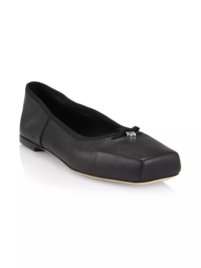 商品Alexander Wang|Billie Square-Toe Leather Ballet Flats,价格¥2042,第2张图片详细描述