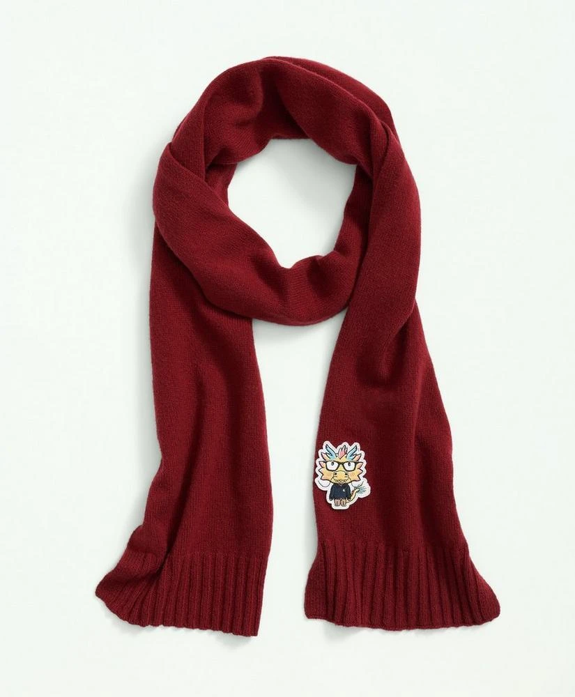 商品Brooks Brothers|Merino Wool Blend Lunar New Year Patch Scarf,价格¥664,第1张图片