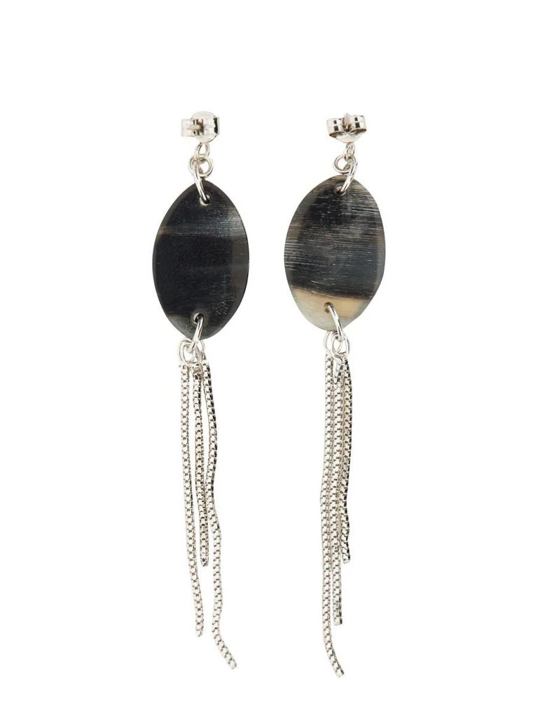 商品GIAGU DESIGN|GEOMETRIC CHAIN TASSEL EARRINGS,价格¥748,第2张图片详细描述
